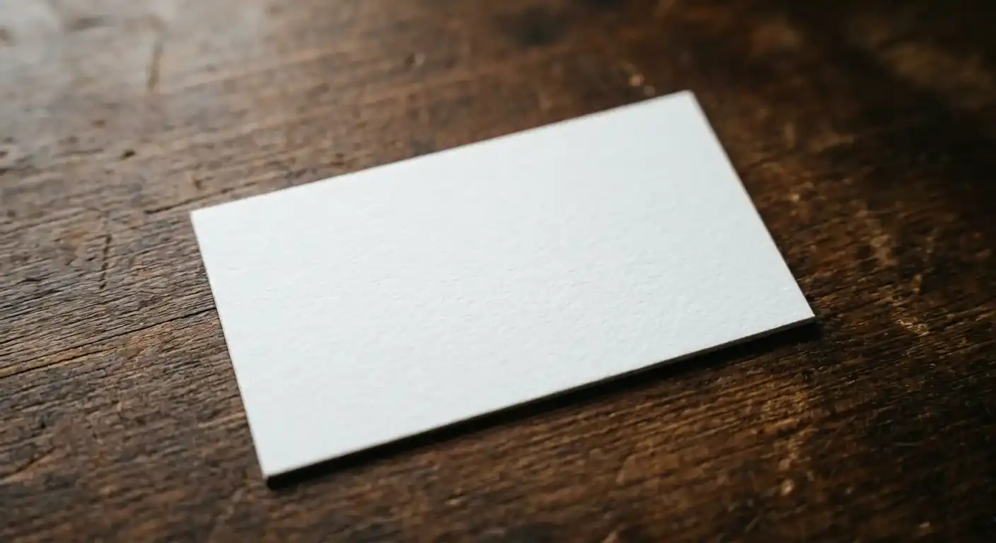 Sans preuves concrètes, le site ne rassure pas les grands comptes : une carte de visite blanche, sans aucune information.